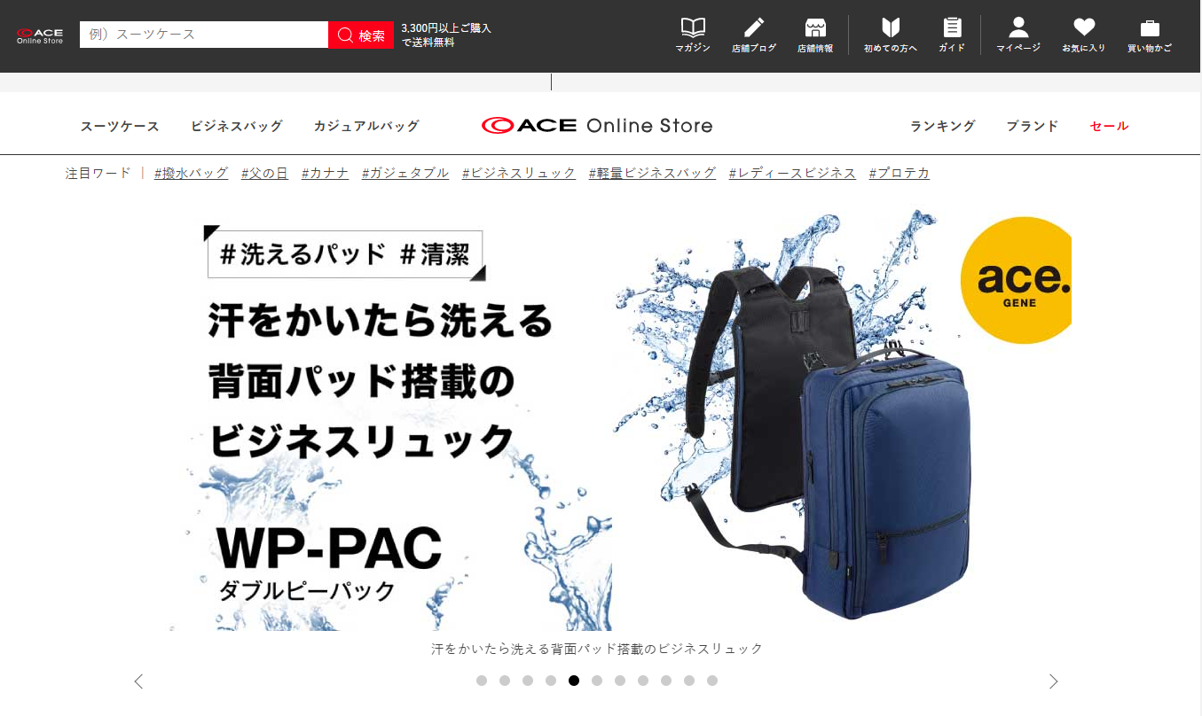 shopify 動画 成功事例　ACE Online Store